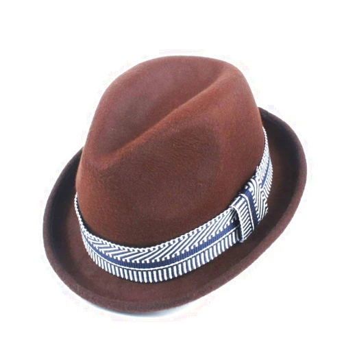 SDGEZ Fashion Wool Ladies Winter Fedora Fedora Hat Elegant Church Jazz Hat