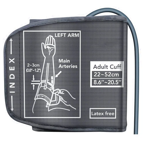 Qutryven Replacement Extra Large Cuff for Omron BP Monitors 22-52CM Big Arm - Adjustable XL Blood Pressure Cuff, Includes 4 Universal Interface, Blood Pressure Monitors Large Cuff Compatible