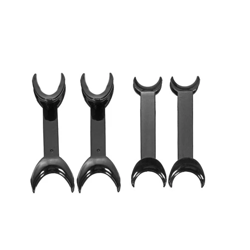 FveBzem 4 Pcs T-Shape Intraoral Cheek Lip Retractor Double Head Autoclavable Dental Mouth Opener Intraoral Opener Teeth Retractors Kit for Teeth Whitening Dental Orthodontic Tool Surgical Retractor