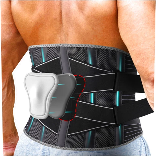 Bracepost Back Brace for Lower Back Pain with Removable 3D Lumbar Pad, Breathable Lumbar Support Belt for Men & Women with Bionic Support System, for Herniated Disc, Sciatica, S(Waist:30.5