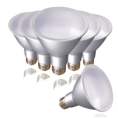 SATCO S29431 12.5 Watt 120 Volt PAR30LN Reflector LED Bulb 3000K; 40 deg. Beam Angle; E26 Medium Base (6 LED Light Bulbs)