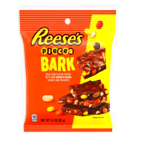 REESE'S PIECES Bark, 3.1 oz bag