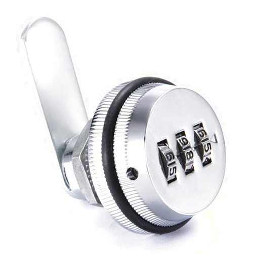 LNJBABAO Combination Cam Lock Security Locks Drawer Combination Lock Zinc Alloy Password Coded Lock 3-Digit Password Security Padlock for Office Drawer Cabinet Toolbox Silver