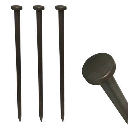 Moose Supply 3/4 x 30 Inch Heavy Duty Steel Tent Stakes, Single Head Ground Anchors, Versatile Spikes to Anchor Commercial Inflatables, Event Tents, Camping Shelters and Landscaping - 4 Pack