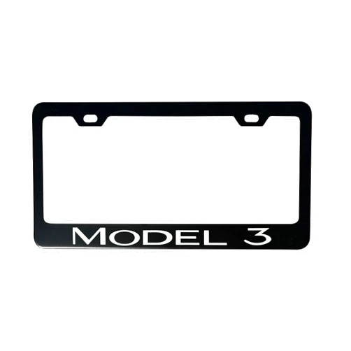 JDIRECT Black License Plate Frame for Tesla Model 3