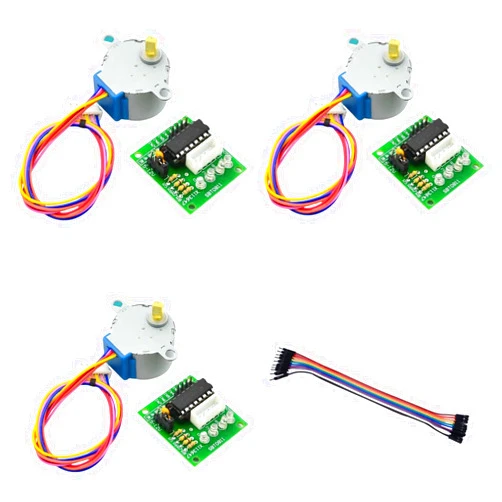 Yeiwenl 3Pack 28BYJ-48 ULN2003 5V Stepper Motor + Driver Board kit for Arduino PI PIC Raspberry Pi