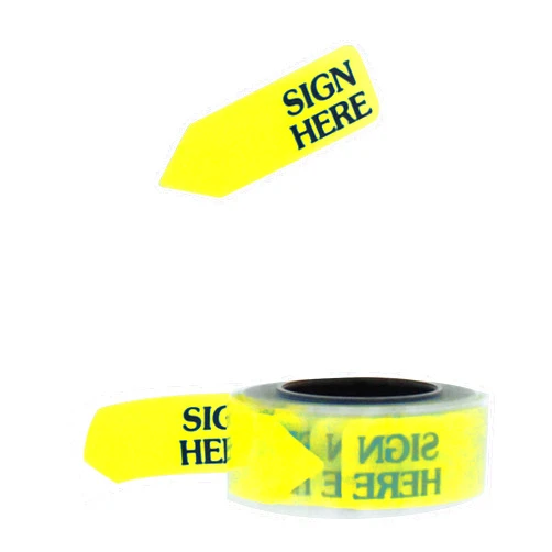 LumiLa 91001 Arrow Message Page Flag Refills, Sign Here