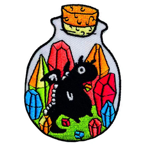 Wikineon Iron On Embroidered Patch, Cute Patch