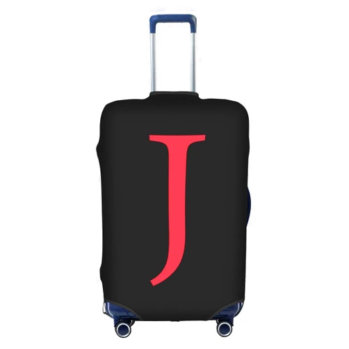 ILEABEC Letter J Luggage Cover Elastic Stretch Suitcase Covers Anti-Scratch Luggage Protector Washable Travel Suitcase Covers S fits 18-21 Inch
