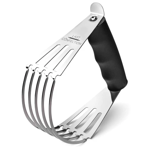 Last Confection Pastry Blender Dough Cutter - Soft Grip Handle & Stainless Steel Blades - Professional Flour Mixer for Pasta, Pie Crust and Cake