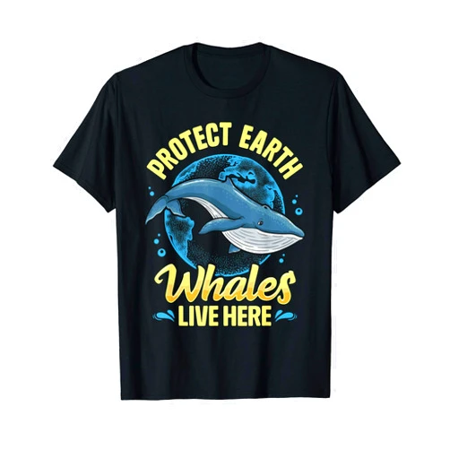 CC Save The Whale Gifts Protect Earth Humpback Whale Live Here T-Shirt