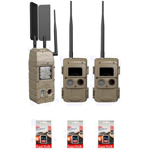 Cuddelink Cuddeback 1 Model G-5109 Cellular Camera Powered by Verizon 2 Long Range IR Cameras L Series 3 16GB SD Cards New
