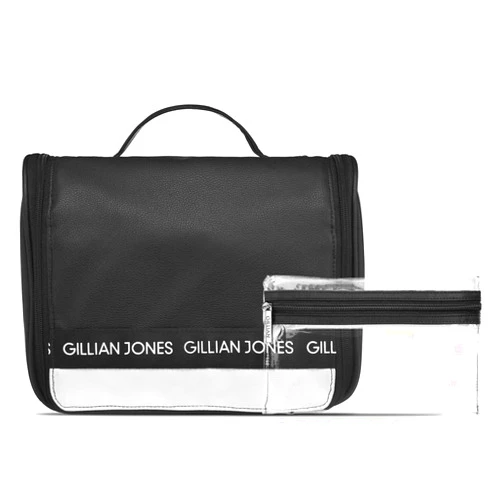 Cimi Gillian Jones Cosmetic Hangup Bag Black/White, Black
