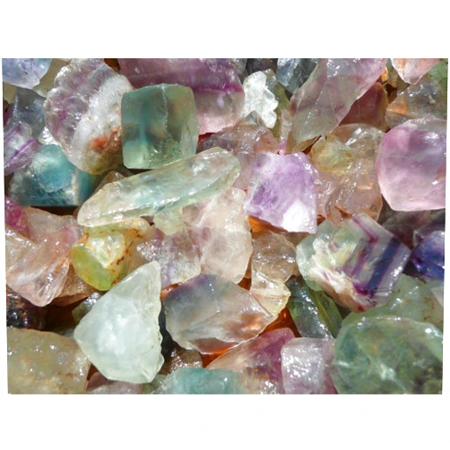 Fantasia Materials: 18 lbs Rainbow Fluorite Rough Stones from China