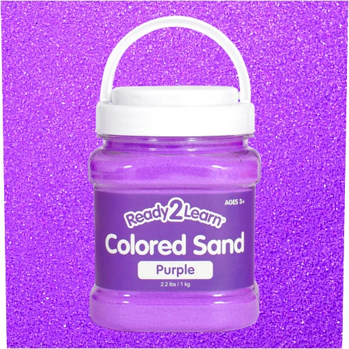 READY 2 LEARN Colored Sand - Purple - 2.2 lbs - Play Sand for Kids - Perfect for Wedding Unity Ceremonies, Crafts, Sensory Bins and Vase Filler