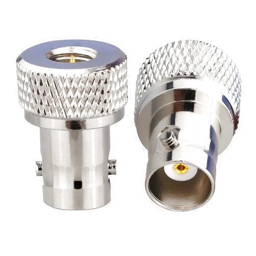 TUOLNK SMA Male to BNC Female RF Coaxial Adapter Set, Brass & Nickel Plated, Gold & Silver Color, 2 Pieces