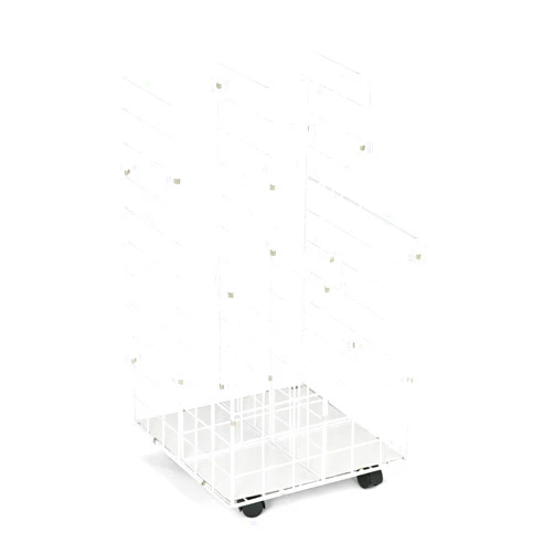 Safco 3084 Wire Roll Files Four Compartments 16-1/4w x 16-1/2d x 30-1/2h White