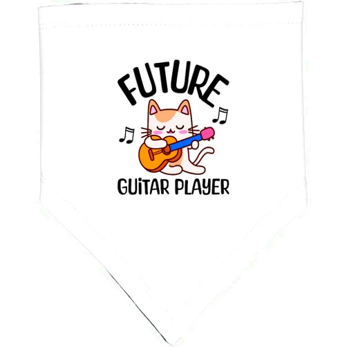 inktastic Future Guitar Player Musician Baby Bandana Bib