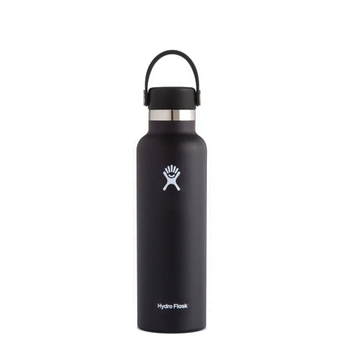 Hydro Flask Stainless Steel Standard Mouth Water Bottle with Flex Cap and Double-Wall Vacuum Insulation