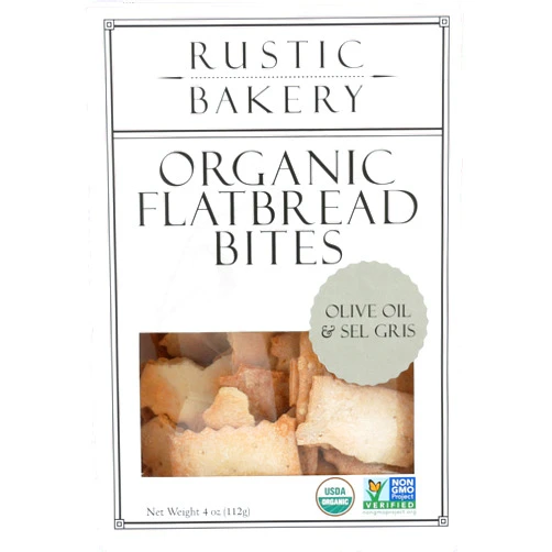 RUSTIC BAKERY Olive Oil Sel Gris Flatbread Bites, 4 OZ