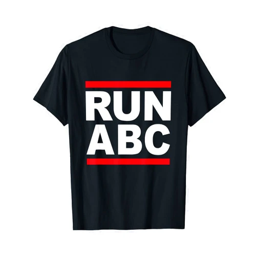 Funny Rhyming Kids T-Shirts RUN ABC Kids Alphabet Old School Hip Hop Parody T-Shirt T-Shirt