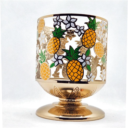 Bath & Body Works Candle Holder Compatible with Bath & Body Works and White Barn 3-Wick Candles - Select Your Favorite! (Candle NOT Included) - New Pineapple Pedestal