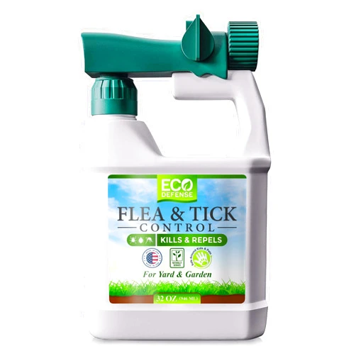 Eco Defense Flea, Tick, and Mosquito Spray for Yard and Perimeter - Safe Around Kids, Pets, Plants - Outdoor Barrier Control & Repellent - Ready-to-Spray Covers Up to 5,000 sq ft