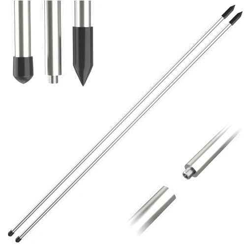 Kamitty Golf Alignment Stick, Aluminum Alloy Alignment Stick 2/3 Packs, 33.5/48 Inches Portable Detachable Golf Training Equipment