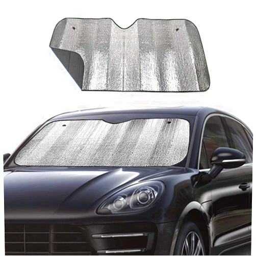 Big Ant Windshield Sun Shade UV Rays Sun Visor Shade,Auto Front Windshield Sunshade Car Folded Sun Shield Shade,Keeps Vehicle Cool - Black (55