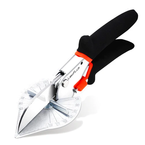 LeafLux Miter Shears for Wood Trim, Adjustable 45°-135° Multi-Angle Handheld Tool, Multifunctional Trunking, Moulding Shears, Perfect for Mitre Cutting, Quarter Round, No Replacement Blade | LFXP3101S