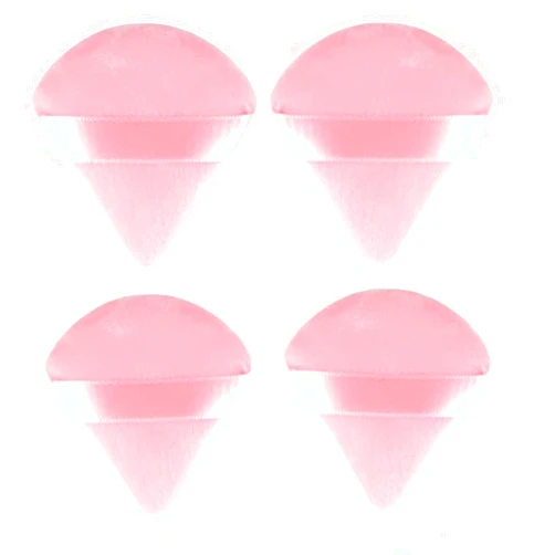 Xinjue Makeup Sponge,Makeup Sponges Blender Set Beauty Cosmetic Foundation Blending Applicator Puff, Flawless for Liquid Cream Powder 4 PCS (Pink)