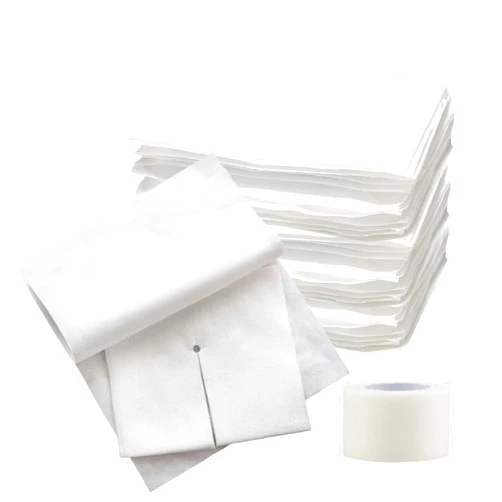Vakly Split Drain Sponge Gauze 4x4 Sterile 6 Ply Pads [Pack of 50] Absorbent Precut 4