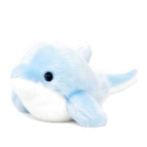 Mushymallow Adorable Dolphin Stuffed Animal Soft Blue Dolphin Plush Toy Cute Birthday Gift for Boys Girls Kids Toddlers