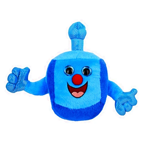 Aviv Judaica Kids Hanukkah Musical Plush Dreidel Plays 2 Hanukkah Songs Driedel Stuffed Plushy Melodic Drydel Chanukah Spinning Top Toy Childrens Hanukah Gift My First Hanukkah Dreidel for Toddlers
