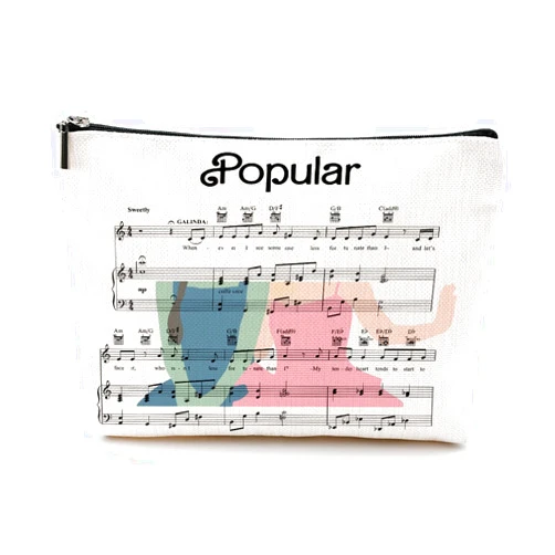 LONGXIN Witch Merch Makeup Bag Broadway Musical Cosmetic Bag Witch Gifts for Glinda and Elphaba Fans Movie Lovers Girls Women Movie inspired Gift