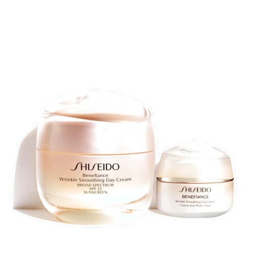 Shiseido Benefiance Wrinkle Smoothing Day Cream (50 mL) + Benefiance Wrinkle Smoothing Eye Cream (15 mL)