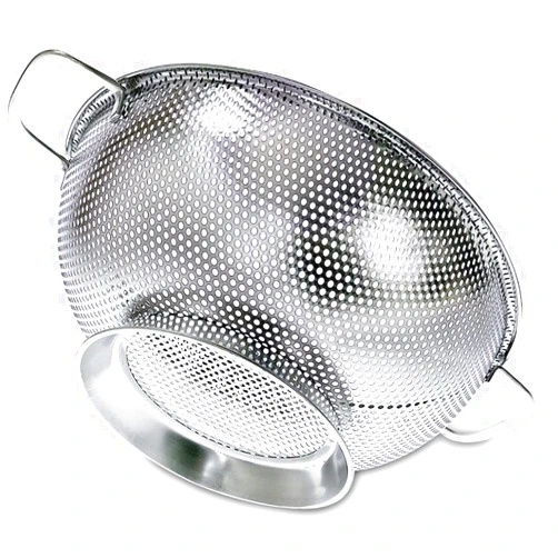 Priority Chef PriorityChef Colander, Stainless Steel Kitchen Strainer For Washing Rice, Pasta And Small Grains, 3 Quart