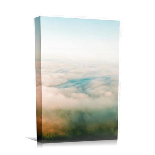 SIGNWIN Canvas Wall Art Cloudtop Abstract Colorful Contemporary Hallway Mixed Media Multicolor Patterns - 12x18 inches
