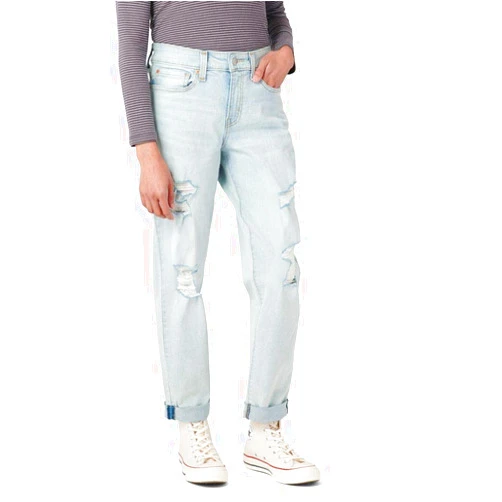 Levi Strauss Signature Gold Women's Juniors Mid Rise Boyfriend Jeans