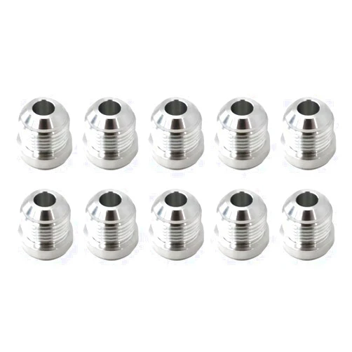 Jamal 8AN Male Weld On Fitting Bung Hose Adapter Fuel Oil Aluminum Pack of 10