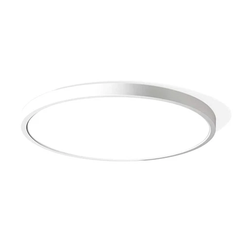 LightingWill 12 Inch LED Flush Mount Ceiling Light Fixture, 5000K Daylight White, 3200LM, 24W, Flat Modern Round Lighting Fixture, 240W Equivalent White Ceiling Lamp for Kitchens, Stairwells, Bedrooms.etc.