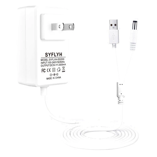 SYFLYH for Ingenuity Baby Swing Power Cord, 2 in 1 Baby Swing Power Adapter Charger USB A and DC Plug Compatible with Ingenuity InLighten, Simple Comfort and Swing'n Go Baby Swing