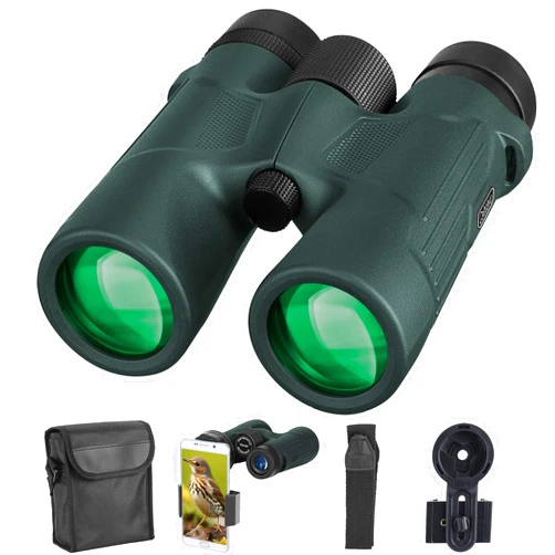 Celticbird 10x42 HD Binoculars for Adults High Powered with Phone Holder, BAK4 Prism Waterproof Travel Binoculars for Bird Watching Hiking Camping Wildlife Viewing Outdoor Concerts Sports
