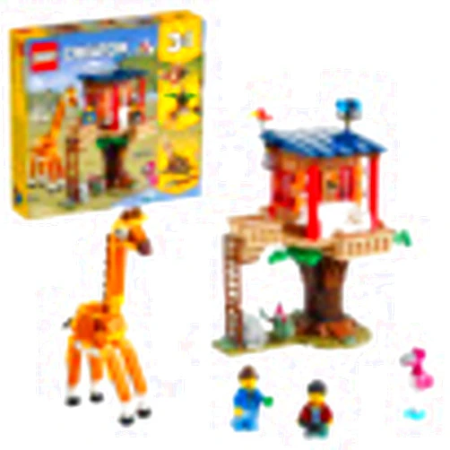 LEGO Creator 3in1 Safari Wildlife Tree House 31116 Building Kit Featuring a House Toy, Biplane Toy and Catamaran Toy; Best Building Sets for Kids Who Love Imaginative Play, New 2021 (397 Pieces)