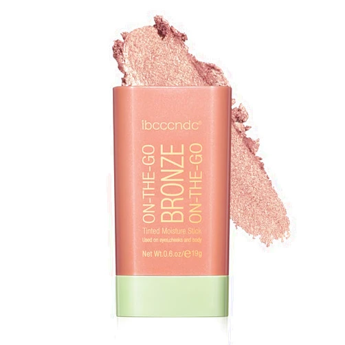 Yeweian Cream Contour Stick, Face Shimmer Bronzer Stick, Blendable Natural Glow Highlighter Makeup Stick, Multi-Use Tinted Solid Moisturizer Stick,Body Face Illuminator Luminizer,02 Soft Glow