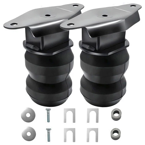 Ducodden Upgraded FR250SDJ Rear Air Helper Spring Kit Compatible with Ford F250 F-250 Super Duty 2017 2018 2019 2020 2021 2022 2023 2024 2025 Rear Bump Stop Rubber 1 Pair