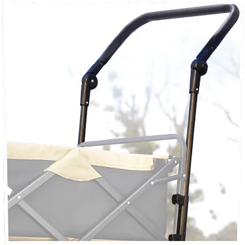 DevinK Universal Folding Wagon Push Handle Attachment (19 7/8 Inch/50.5cm Outer Width and 18 3/4 Inch/47.5cm Inside Width)-Adjustable Push/Pull Bar for Garden Carts,Can be Fixed on 0.6in/1.5cm Square Tube