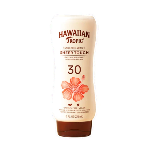 Hawaiian Tropic Sheer Touch Lotion SPF 30 | Broad Spectrum Sunscreen, 8oz