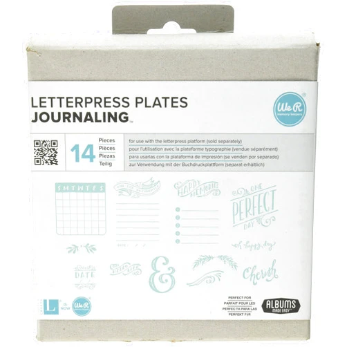 We R Memory Keepers LLPP-3745 Journaling Lifestyle Letterpress Plates
