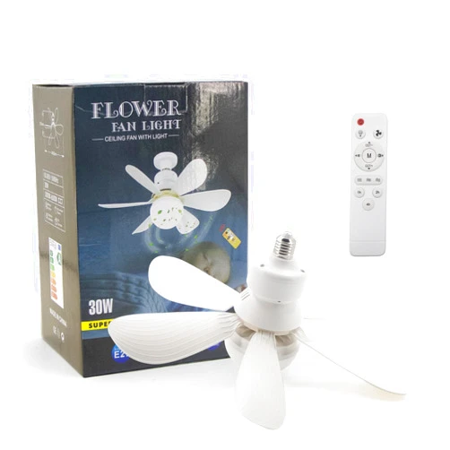 Flyfox Ceiling Fan with Light 16.5IN - LED Ceiling Fan with Remote | Adjustable Color Temperature (3000K-6500K), 3 Color Options, 1000 Lumens for Bedroom, Kitchen, Home Office, Study Room